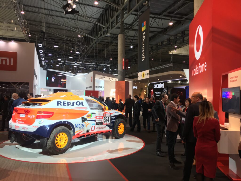 Neil Scrivener led an exhibition stand for Vodafone at Mobile World Congress in Barcelona, Spain; which was attended by the King of Spain.